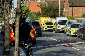 A 36-year-old man wielding a sword was arrested after an attack on members of the public and two police officers in Hainault. (Credit: Peter Kingdom/PA Wire)