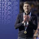Pompey boss John Mousinho believes his side will be backed by the club's owners to compete in the Championship. Pic: Jason Brown/ProSportsImages