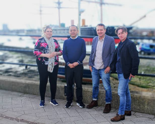 The project team (l-r) Dr Melanie Bassett, Dr Rudolph Ng, Professor Brad Beaven and Dr Karl Bell