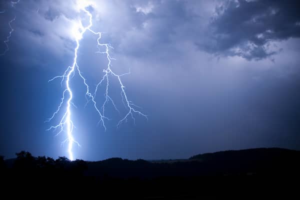 A Chichester University halls of residence was struck by lightning last night with students evacuated at 2am.