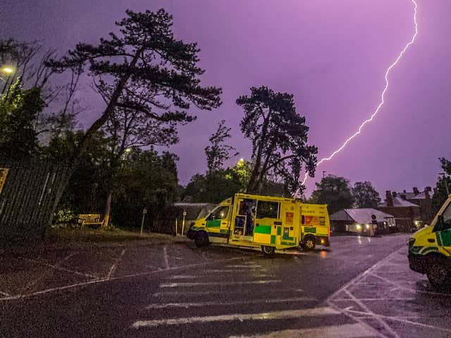 Thunderstorms in Portsmouth. Picture: Marcin Jedrysiak