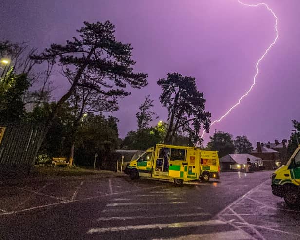 Thunderstorms in Portsmouth. Picture: Marcin Jedrysiak