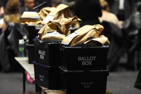 Ballot boxes. Sarah Standing (020524-8092)