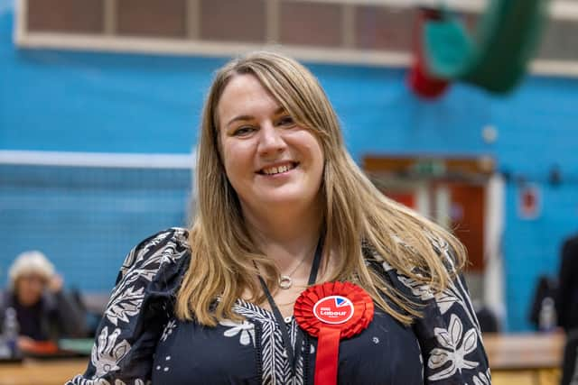 Gemma Furnivall celebrates her win at Fort Fareham. Picture: Mike Cooter (030524)