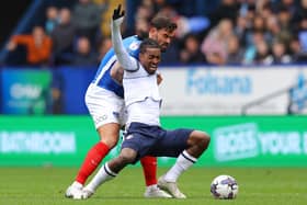 Paris Maghoma in action for Bolton against Pompey last month