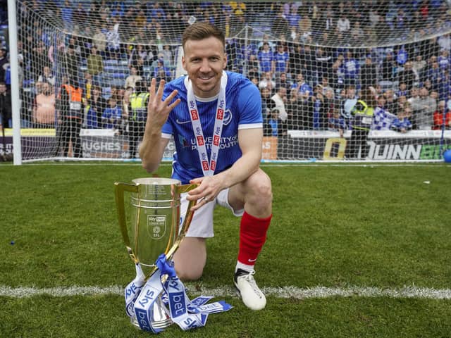 Pompey midfielder Lee Evans has not been retained after joining on a short-term deal in March.