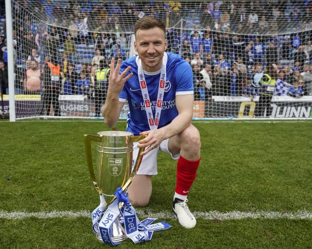 Pompey midfielder Lee Evans has not been retained after joining on a short-term deal in March.