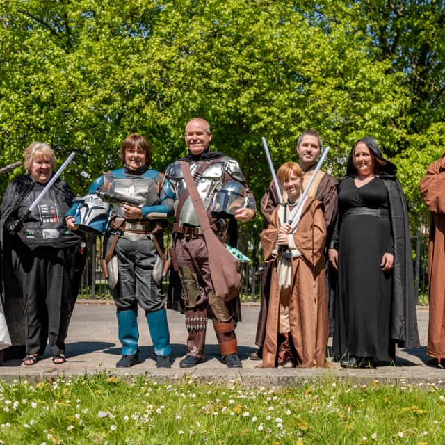 Mandy and Dave enjoyed the day with family and friends at their Star Wars themed wedding on May The Fourth