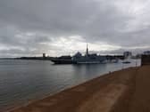 French naval frigate, the FNS Aquitaine, sailed out of Portsmouth on Sunday, May 5.