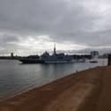 French naval frigate, the FNS Aquitaine, sailed out of Portsmouth on Sunday, May 5.