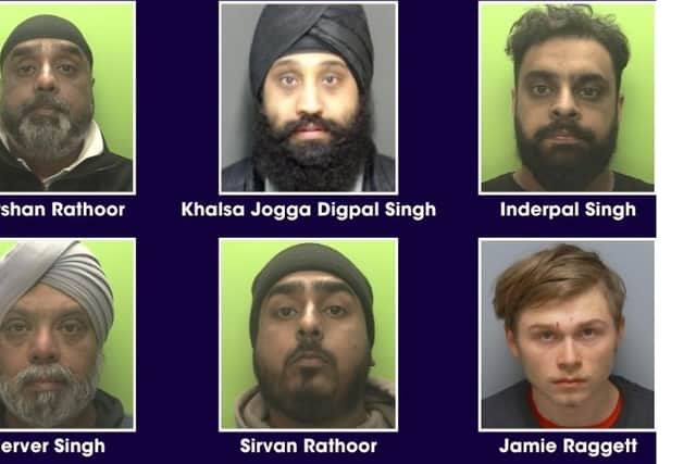 Kidnap gang jailed. Pic: Nottinghamshire Police 