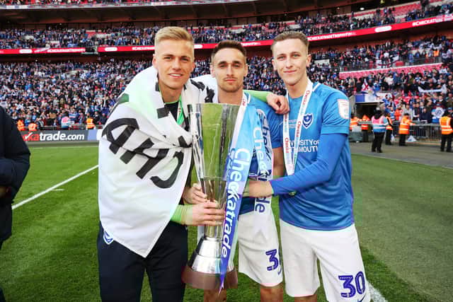 Alex Bass, far left, has joined Notts County on a three-year deal. Picture: Joe Pepler