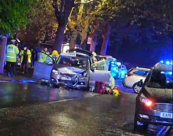 Crash in Clarendon Road. Pic: Supplied