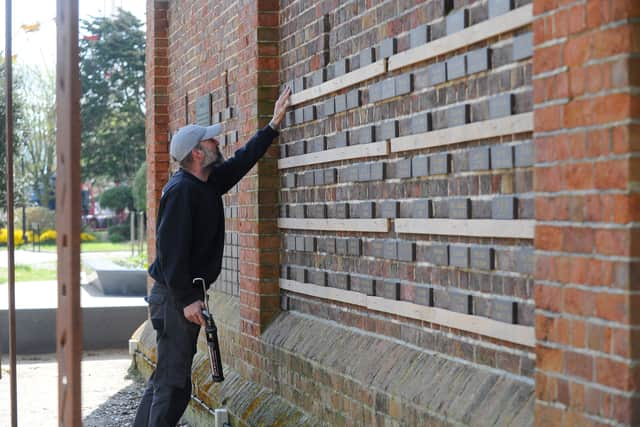 More names are set to be added to the wall next month. Picture: Sarah Standing (290424-7979)