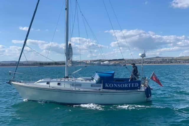Mick's yacht Konsorted will be returned to Portsmouth this Friday.