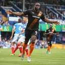 John Akinde played for Pompey in 2013 but failed to score. He did score on his return to Fratton Park in 2016 however. (Photo by Harry Murphy/Getty Images)