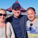 Stephen Mulhern was spotted at the Eastney Coffee Cup over the May bank holiday. 

Pictured: Stephen Mulhern (Middle) with two customers of the coffee shop. 