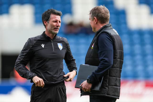 Danny Cowley took over as Colchester boss in January, following 12 months out of the game. Picture:  Rhianna Chadwick/PA Wire.