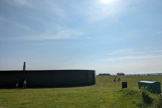 A large area of Southsea Common is now fenced off