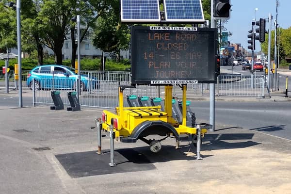 Lake Road in Portsmouth will be closed for nearly two weeks as engineering work is taking place ahead of the installation of a new tiger crossing. Picture: Portsmouth City Council.