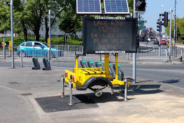 Lake Road in Portsmouth will be closed for nearly two weeks as engineering work is taking place ahead of the installation of a new tiger crossing. Picture: Portsmouth City Council.