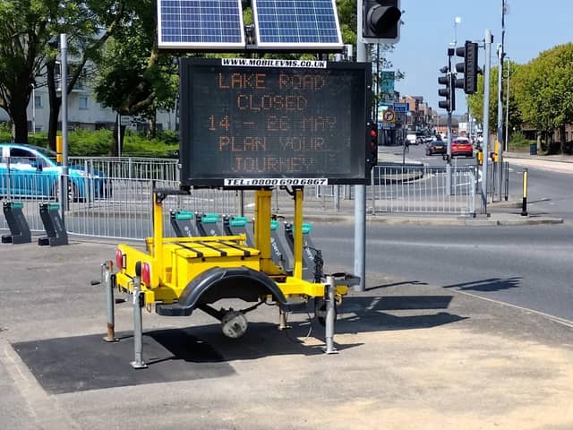 Lake Road in Portsmouth will be closed for nearly two weeks as engineering work is taking place ahead of the installation of a new tiger crossing. Picture: Portsmouth City Council.