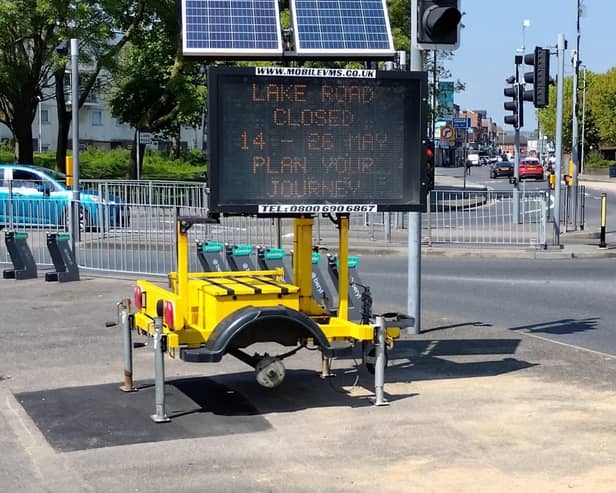 Lake Road in Portsmouth will be closed for nearly two weeks as engineering work is taking place ahead of the installation of a new tiger crossing. Picture: Portsmouth City Council.