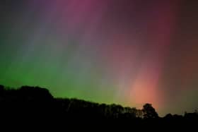 The aurora borealis, also known as the northern lights, over Basingstoke. Picture: Andrew Matthews/PA Wire