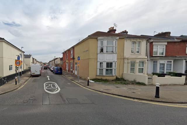 The assault took place in New Road, at the junction with Shearer Road, Buckland, Portsmouth. Picture: Google Street View.