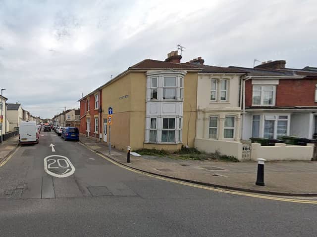 The assault took place in New Road, at the junction with Shearer Road, Buckland, Portsmouth. Picture: Google Street View.