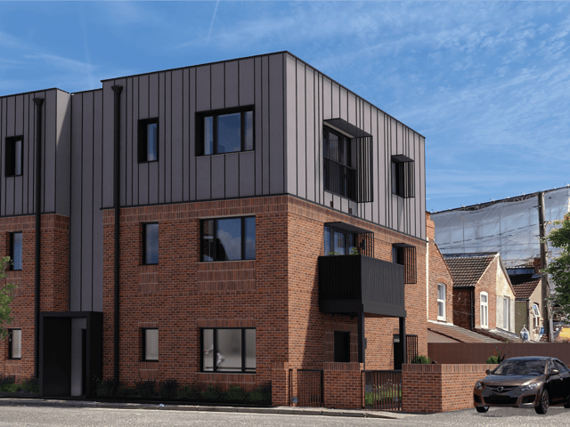 CGI view of the proposed flats from Walden Road.