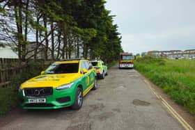 Ambulance and fire crews are currently dealing with a situation in Eastney. Picture by Stu Vaizey.