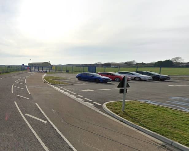 The travellers entered Queen Elizabeth Platinum Jubilee Park, near Solent Airport Daedalus