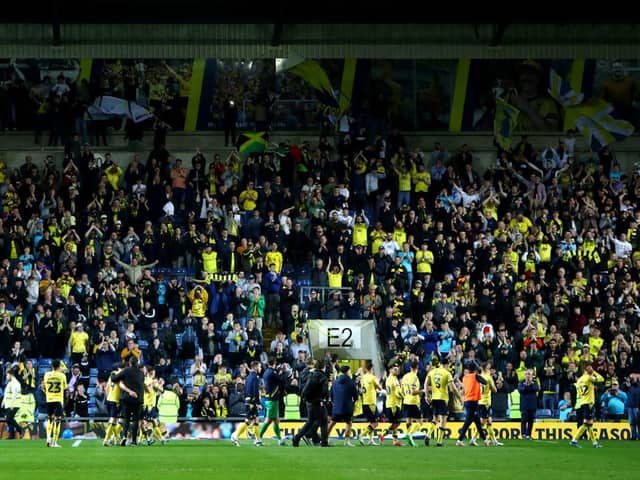 Oxford United fans at the Kassam Stadium - approvals for a new stadium have initially been rejected by Thames Valley Police