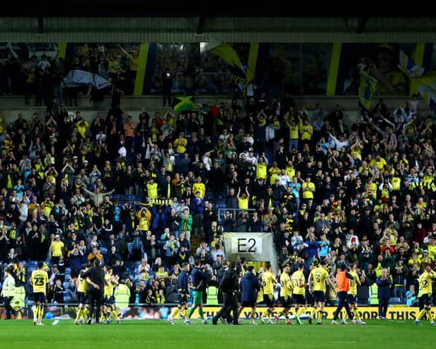 Oxford United fans at the Kassam Stadium - approvals for a new stadium have initially been rejected by Thames Valley Police