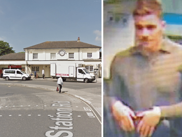 Police are searching for a male who was being abusive towards a woman at Winchester Railway Station. Picture: Google Street View/British Transport Police