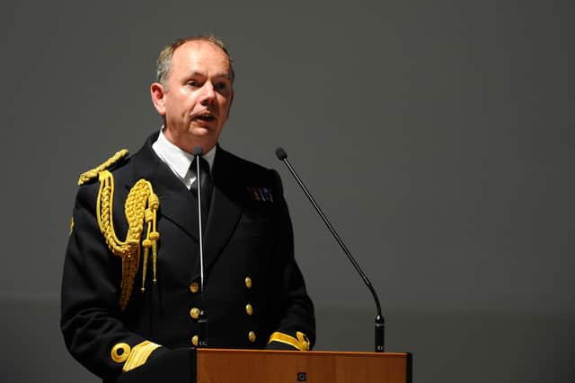 Cdre John Voyce OBE, ADC, Royal Navy. Picture: Sarah Standing (140524-8945)
