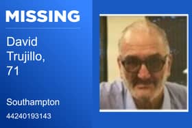 David Trujillo, from Southampton, was last seen on Wednesday, May 8 and the police are extremely concerned for his welfare. 