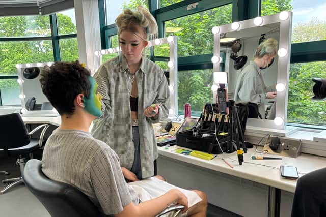Ella Freer is the youngest person to come second place on the BBC Three makeup show, Glow Up. 
She is a student at Solent University. 
Pictured: Ella at university.