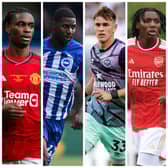 From left-right, Habeeb Ogunneye, Odel Offiah, Fin Stevens and Brooke Norton-Cuffy are all interesting right-back options for Pompey this summer.