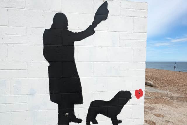 A Second World War themed mural has appeared on the Southsea seafront ahead of the highly anticipated 80th anniversary of D-Day next month.