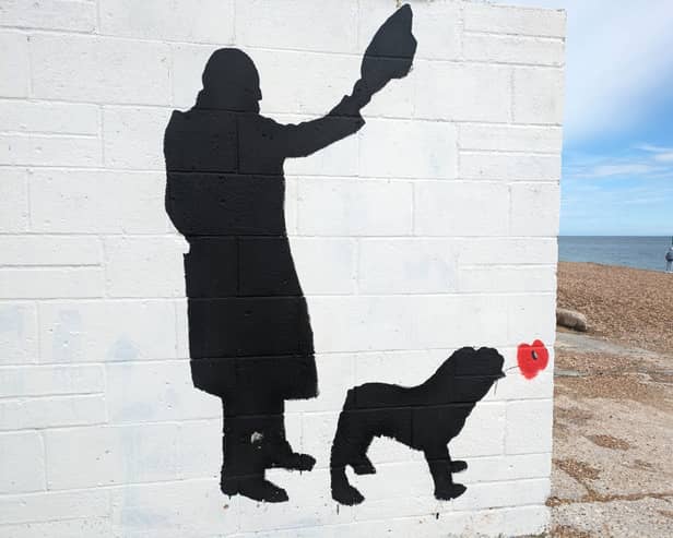 A Second World War themed mural has appeared on the Southsea seafront ahead of the highly anticipated 80th anniversary of D-Day next month.