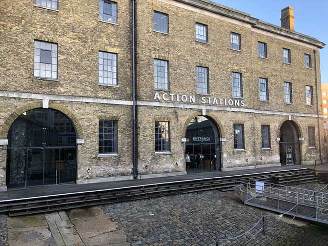 Boathouse 6 which is home to No6 Cinema and Action Stations in the Historic Dockyard. The site will close, with construction due to start for the new Royal Marines Musem.