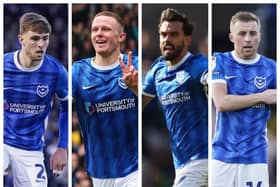 From left to right: Zak Swanson, Colby Bishop, Marlon Pack and Joe Morrell and their futures are detailed in our Pompey squad predictions.
