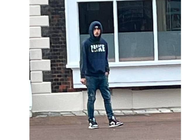 The police have launched an appeal for information after a teenage girl was spat at in Gosport by a man she did not know. 