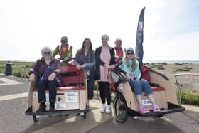 Cycling without Age, managed by the You Trust, offered taster rides at Eastney as they search for funds to secure their future, on Friday, May 17, 2024.