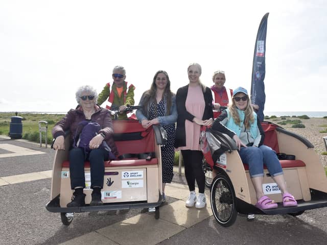 Cycling without Age, managed by the You Trust, offered taster rides at Eastney as they search for funds to secure their future, on Friday, May 17, 2024.