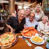 Giuseppe and Claire Mascia, with customers, Fred Dinenage and his wife, Beverley, and Eileen Gordon
