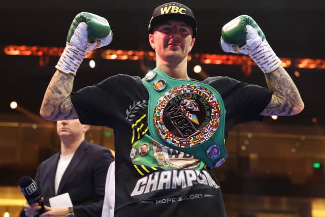 Portsmouth's Mark Chamberlain stunned on the world stage with a first round stoppage win over Joshua Oluwaseun Wahab in Riyadh, Saudl Arabia. Pic: Getty