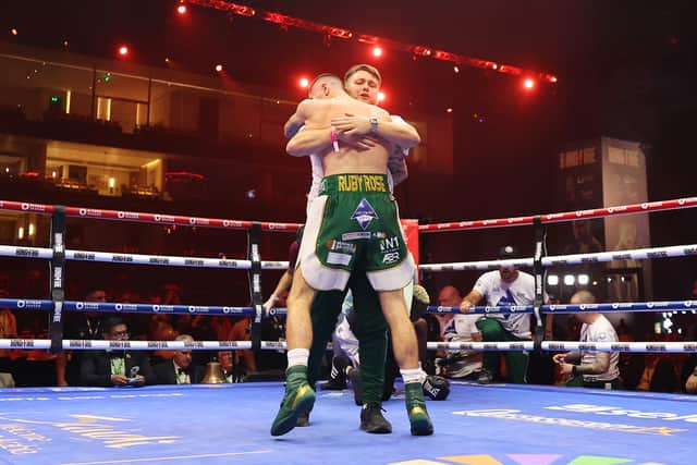 Portsmouth's Mark Chamberlain stunned on the world stage with a first round stoppage win over Joshua Oluwaseun Wahab in Riyadh, Saudl Arabia. Pic: Getty